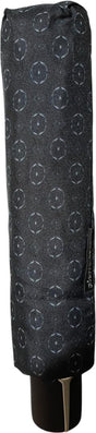 Parapluie de poche Pierre Cardin à motif poignée droite - couleur Cercles Gris