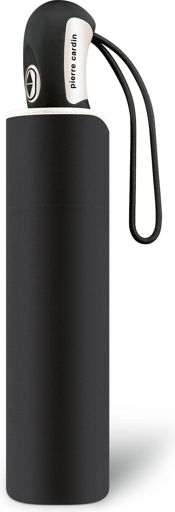 Parapluie de poche Pierre Cardin bicolore forme fleurs - couleur Noir