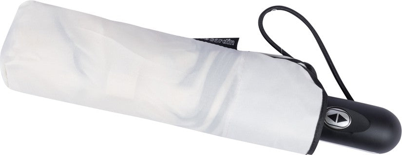 Parapluie de poche Pierre Cardin forme fleurs bicolore - couleur Écru