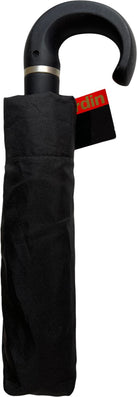 Parapluie de poche Pierre Cardin noir avec canne - couleur Noir