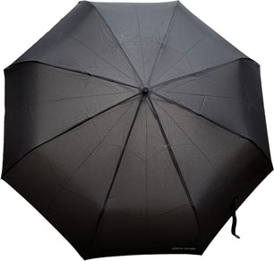 Parapluie de poche Pierre Cardin noir avec canne - couleur Noir