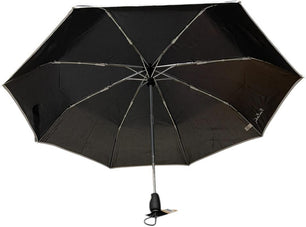 Parapluie de poche Pierre Cardin noir poignée droite - couleur Noir