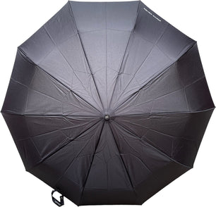 Parapluie de poche Pierre Cardin noir poignée droite - couleur Noir