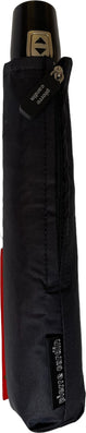 Parapluie de poche Pierre Cardin noir poignée ronde - couleur Noir