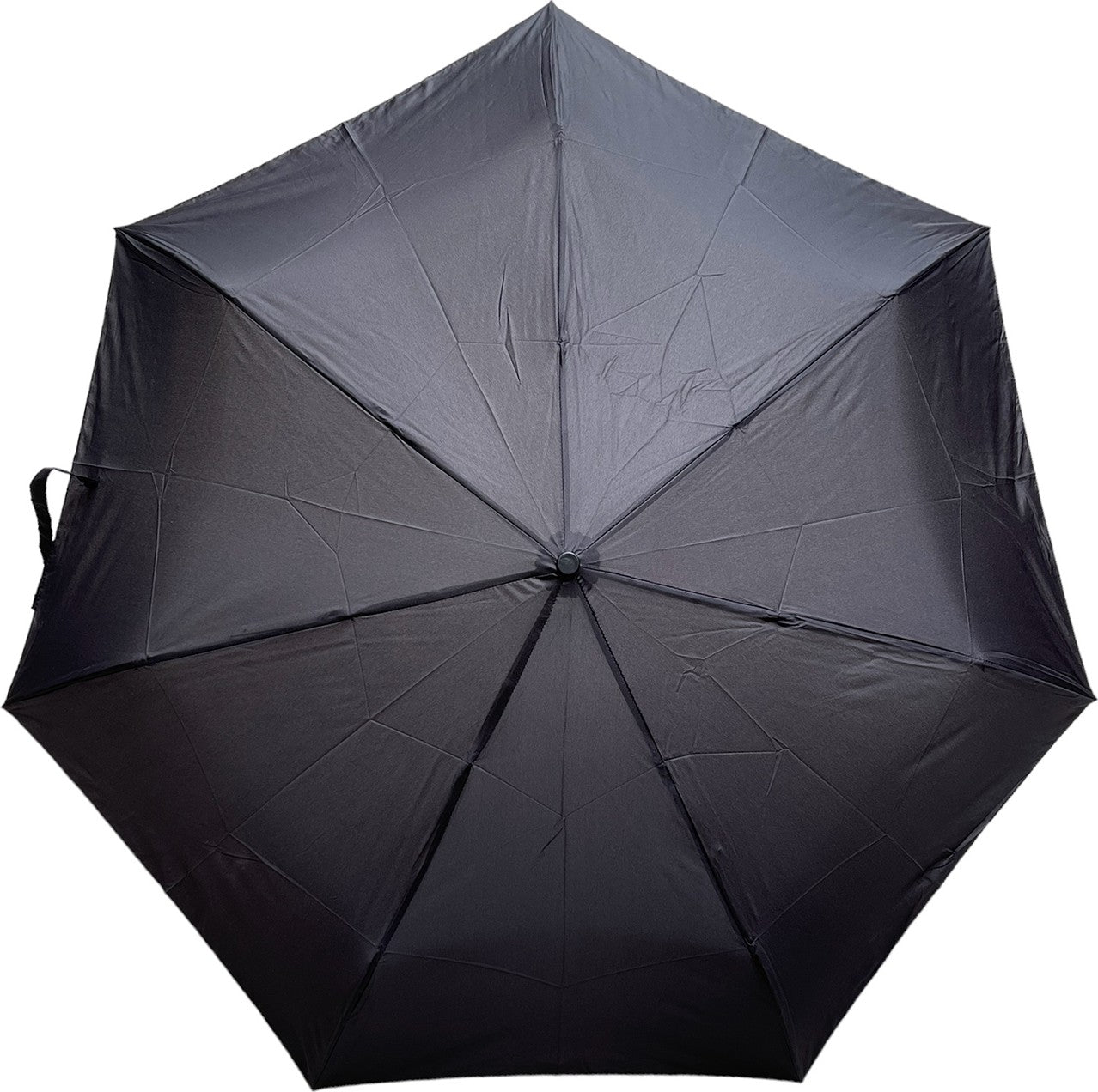 Parapluie de poche Pierre Cardin noir poignée ronde - couleur Noir