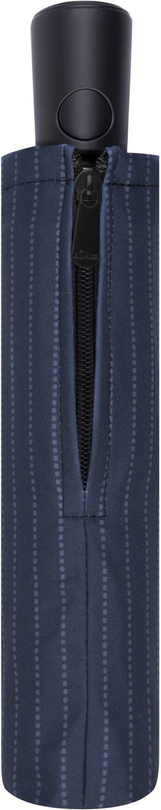 Parapluie de poche S.Oliver imprimé poignée ronde - couleur Bleu