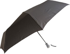 Parapluie de poche S.Oliver rayé poignée ronde - couleur Noir