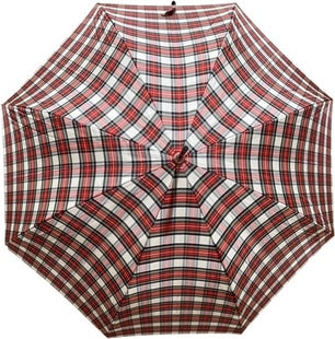 Parapluie long Blizzard AC karo écossais rouge - couleur Rouge