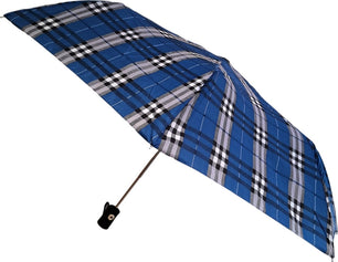 Parfi lance sa collection de parapluie moyen nommée Kapria - couleur Tartanbleu