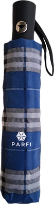 Parfi lance sa collection de parapluie moyen nommée Kapria - couleur Tartanbleu