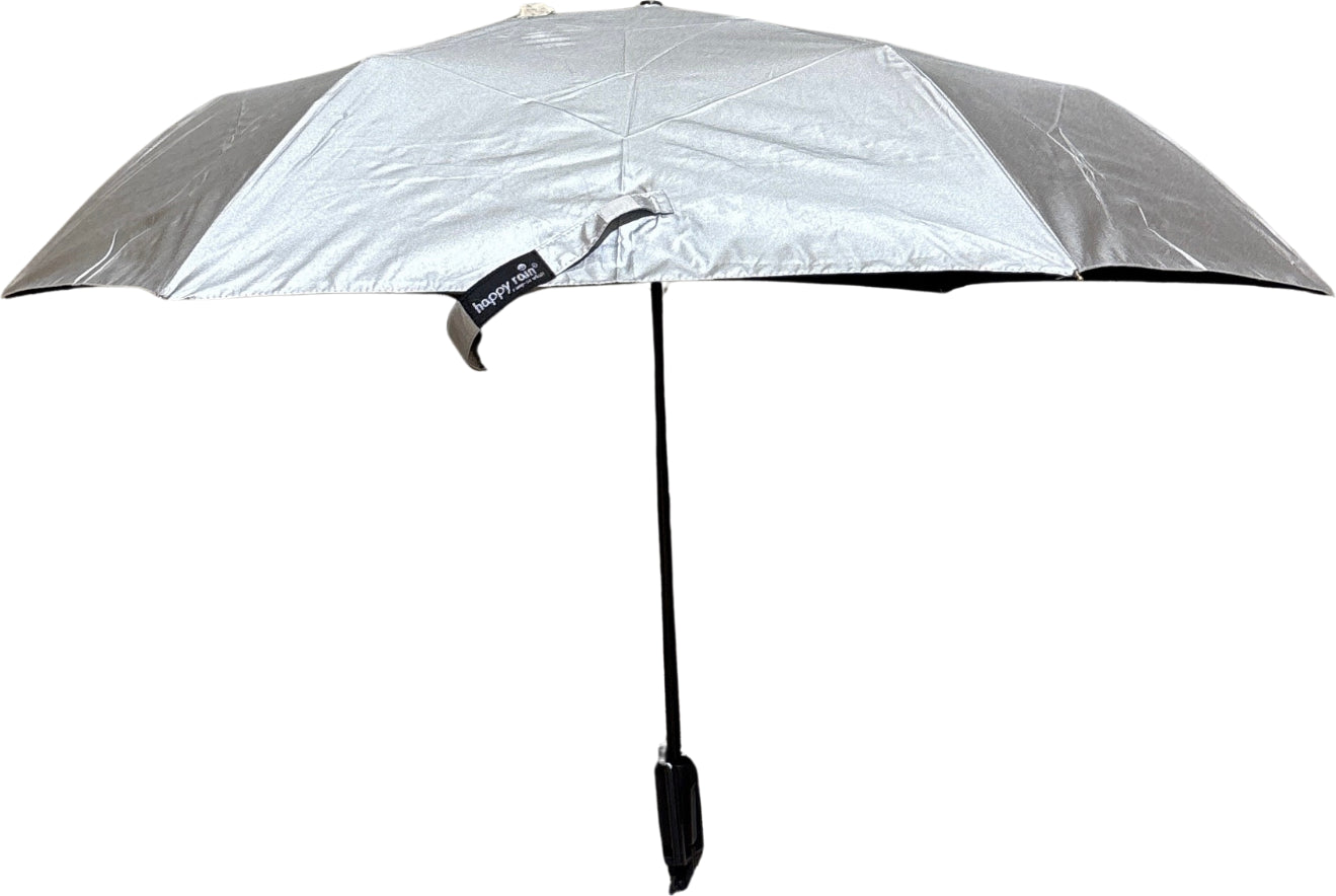 Happy Rain - Parapluie selfie stick argenté