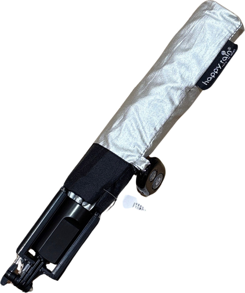 Happy Rain - Parapluie selfie stick argenté