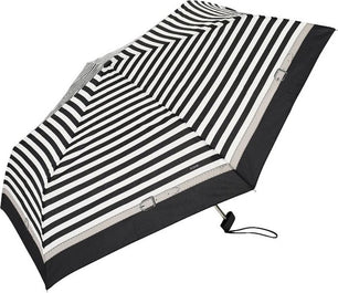 Petit parapluie carbonsteel mini slim Delight rayé bico - couleur Noir