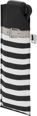 Petit parapluie carbonsteel mini slim Delight rayé bico - couleur Noir