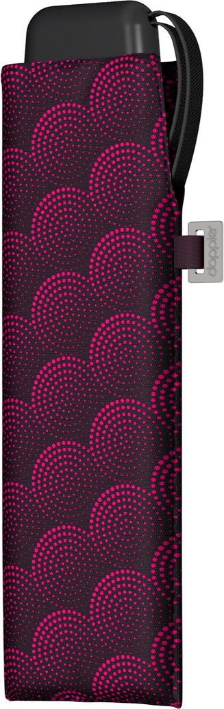 Petit parapluie carbonsteel mini slim Twister avec pois - couleur Fuschia