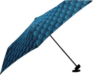 Petit parapluie carbonsteel mini slim Twister avec pois - couleur Bleu