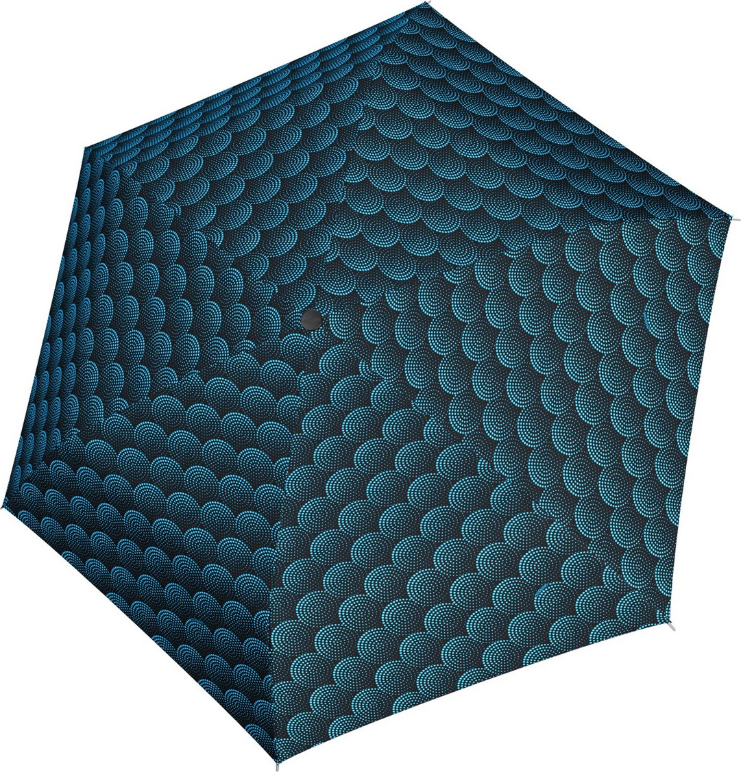 Petit parapluie carbonsteel mini slim Twister avec pois - couleur Bleu