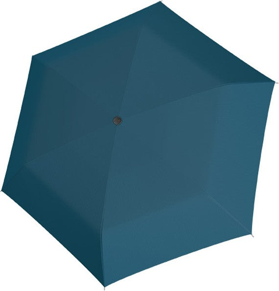 Petit parapluie carbonsteel slim uni - couleur Bleu Canard