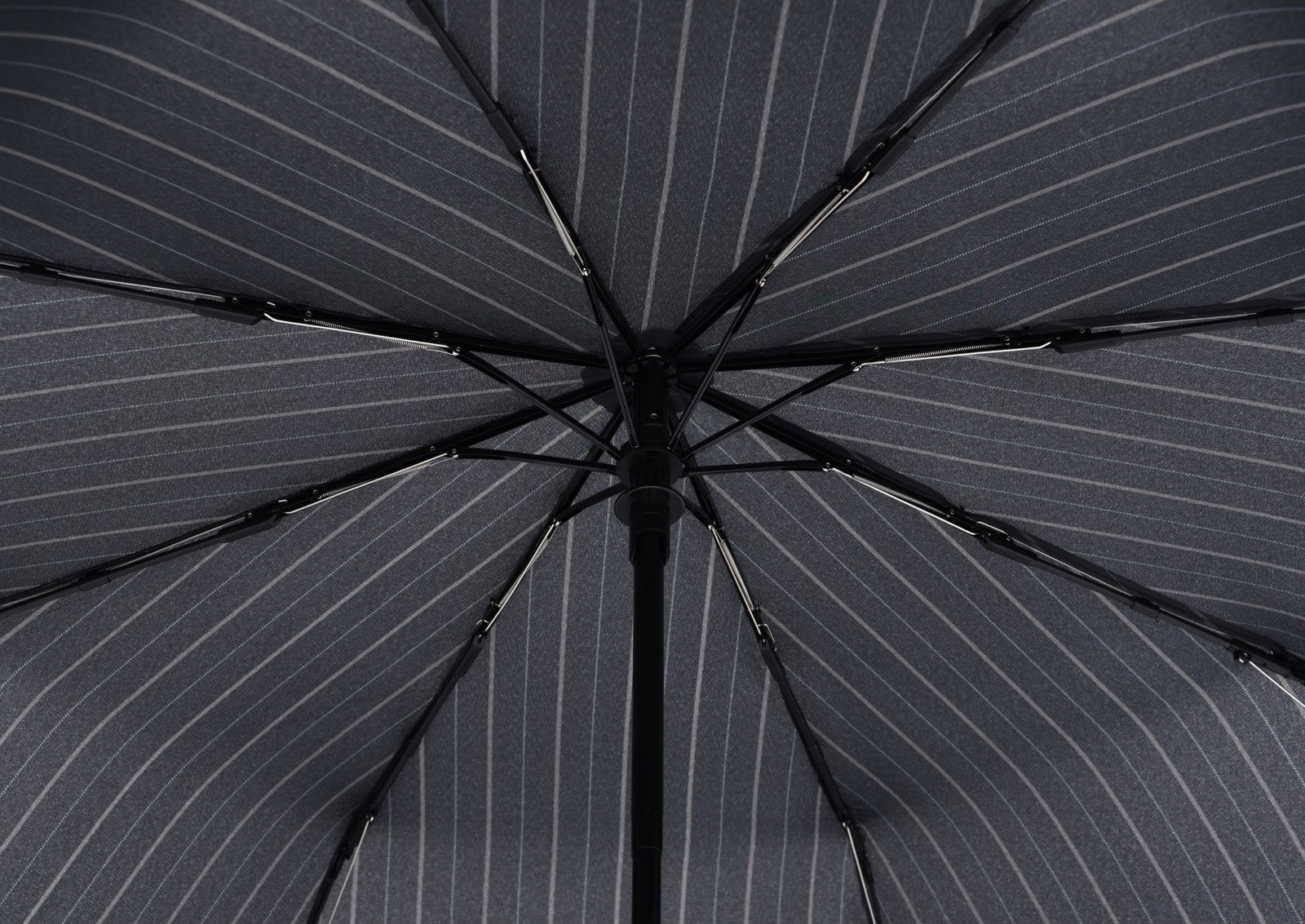 Petit parapluie fiber magic flipback lignés - couleur Noir