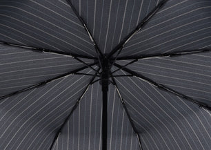 Petit parapluie fiber magic flipback lignés - couleur Noir