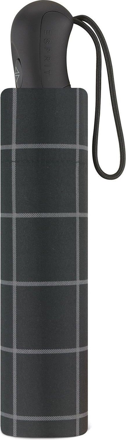 Petit parapluie homme gents easymaticà carreaux - couleur Noir