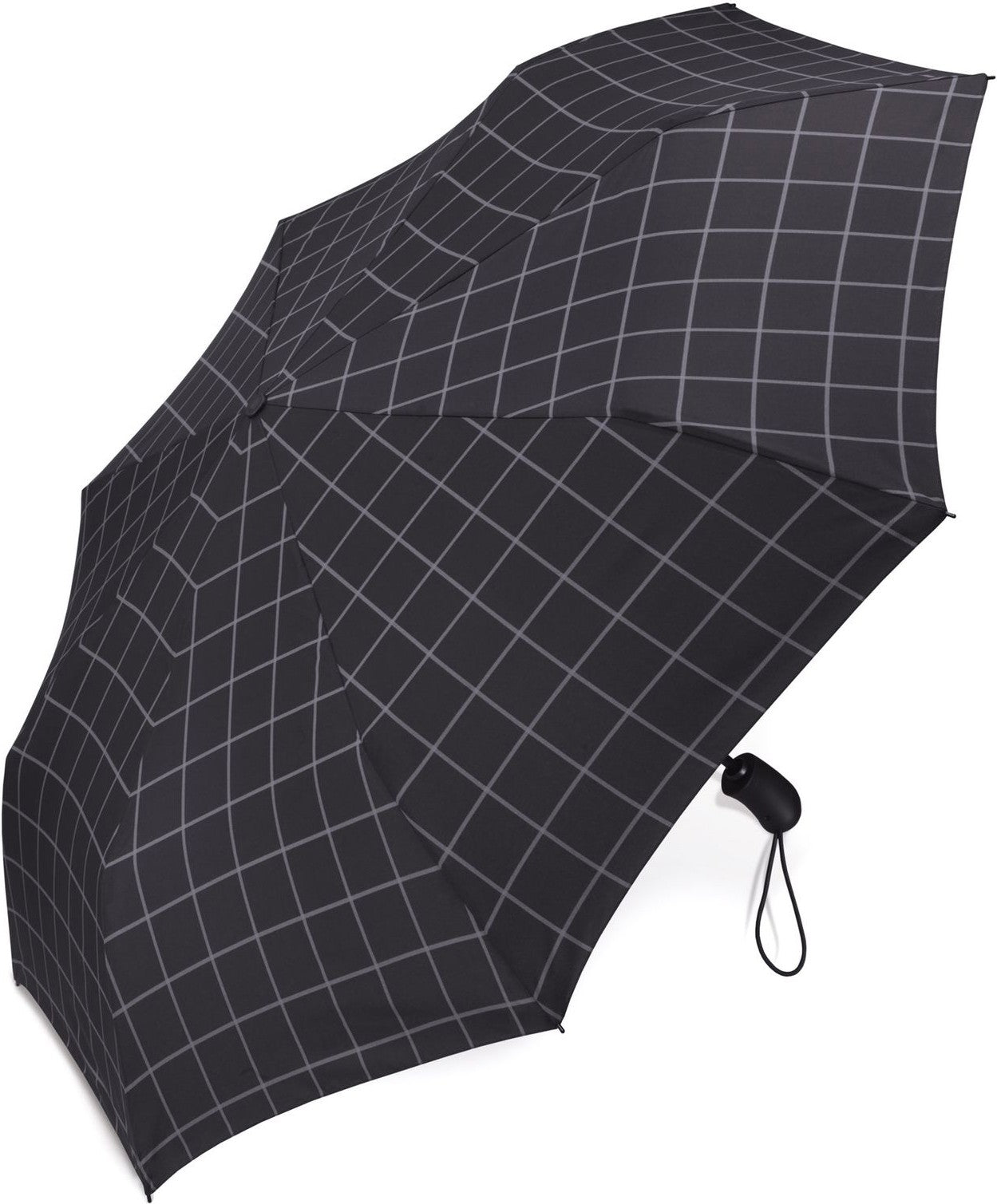 Petit parapluie homme gents easymaticà carreaux - couleur Noir