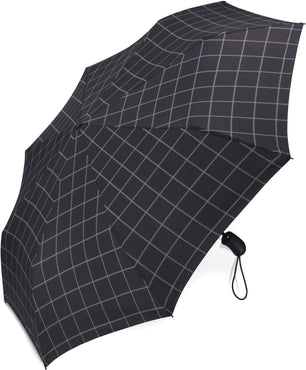 Petit parapluie homme gents easymaticà carreaux - couleur Noir