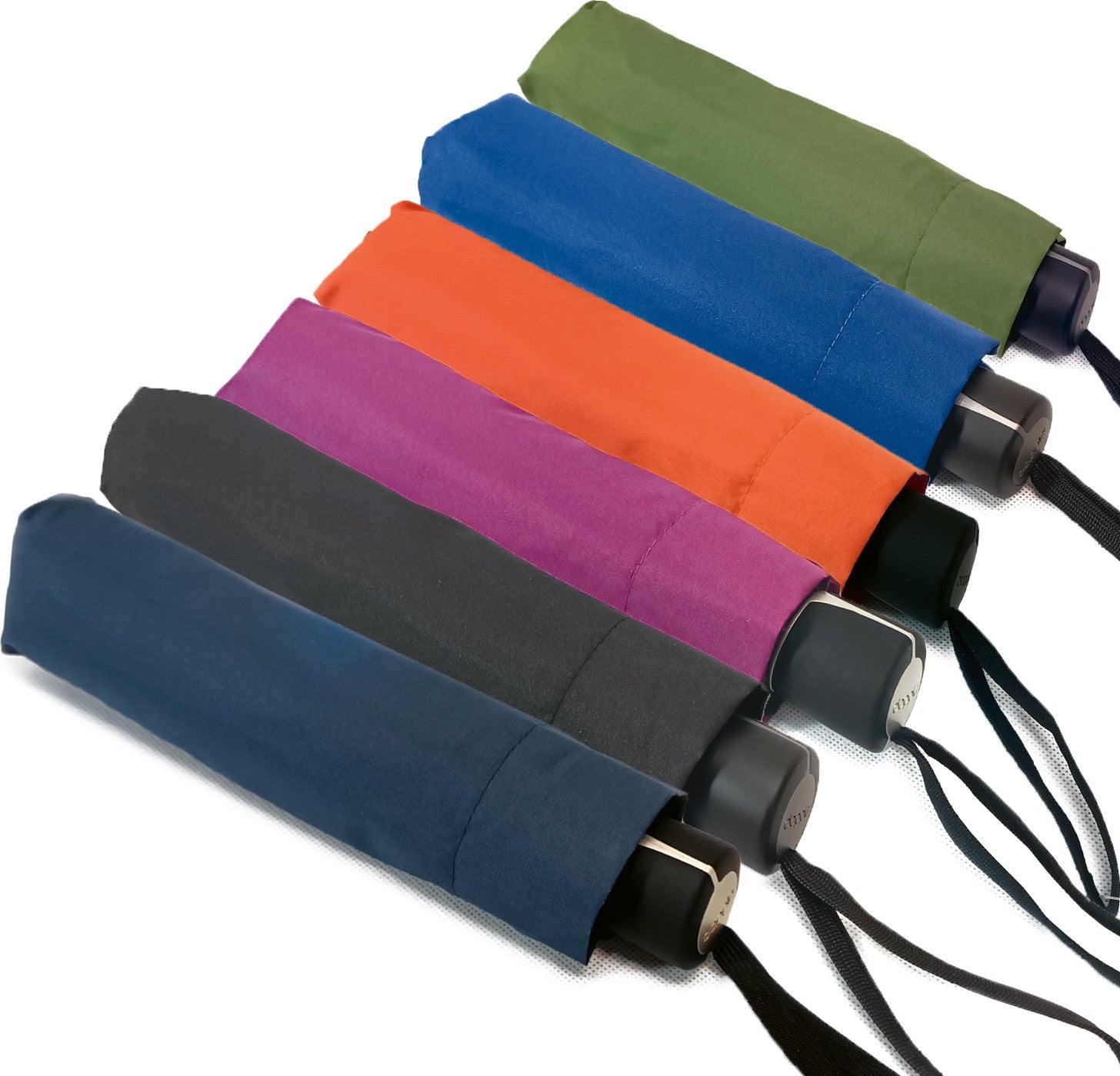 Petit parapluie mini fiber uni - couleur Noir
