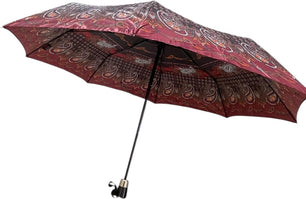 Petit parapluie MOTIF CACHEMIRE - couleur Marine