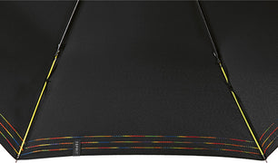 Petit parapluie rainbow pop noir avec fines lignes mult - couleur Noir