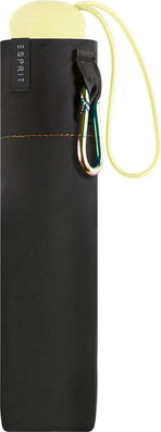 Petit parapluie rainbow pop noir avec fines lignes mult - couleur Noir