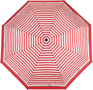Petit parapluie rayé bicolore carbonsteel magic delight - couleur Rouge
