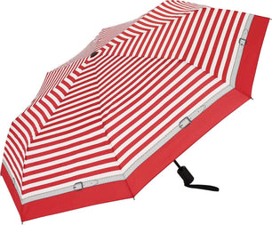Petit parapluie rayé bicolore carbonsteel magic delight - couleur Rouge
