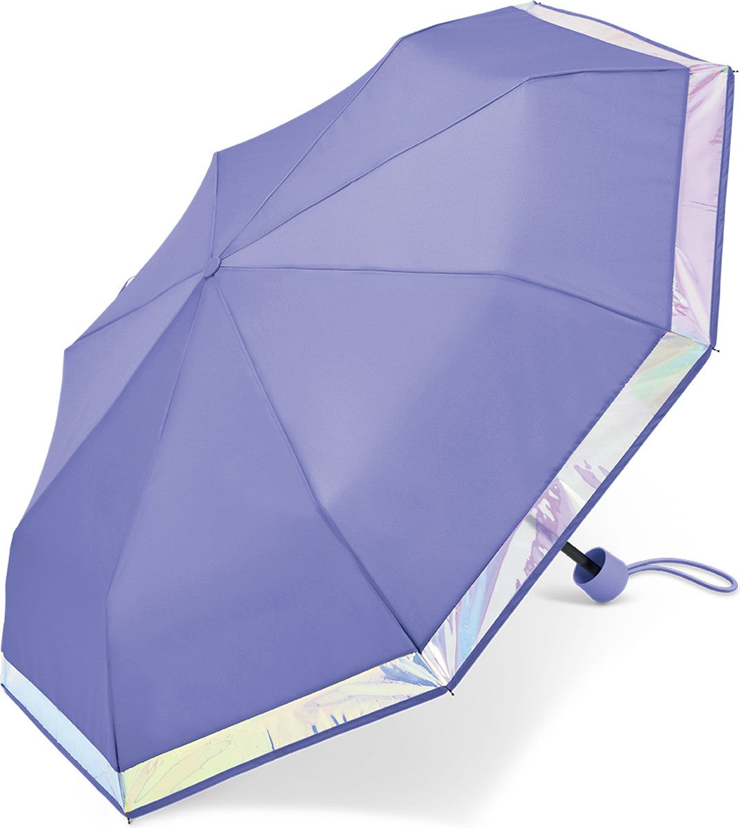 Petit parapluie shiny border - couleur Mauve