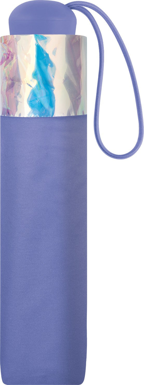 Petit parapluie shiny border - couleur Mauve