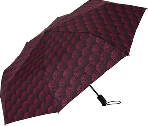 Petit parapluie uni carbonsteel magic avec pois en spir - couleur Fuschia