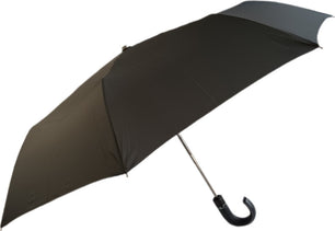 Petit parapluie Vogue uni avec canne en skaï - couleur Marine